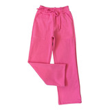 Calça Moletom Wide Leg Infantil Juvenil Menina Feminino