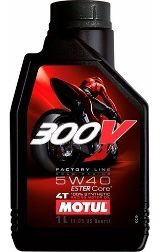 Aceite Motul 300v 5w40 Full Sintetico Competicion Fas ** 