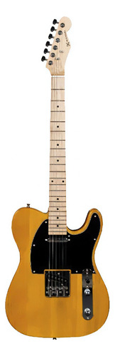 Guitarra Eletrica Telecaster Michael Slided Gm385n Amber Am Cor Âmbar Material Do Diapasão Bordo Orientação Da Mão Destro