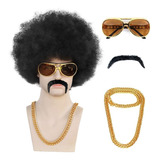 Kits De Cosplay Pelucaafro Para Hombre Conjunto Rockero