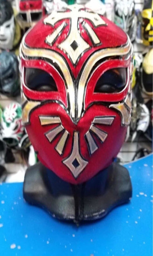 Máscaras Semi-profesional Del Luchador Carístico Rojo-negro
