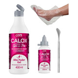 Calox Gel 400ml + Calox Gel 100ml + Espátula + 20botas