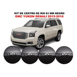 Kit De 4 Centros De Rin Gmc Yukon Denali 15-16 Negro 83 Mm