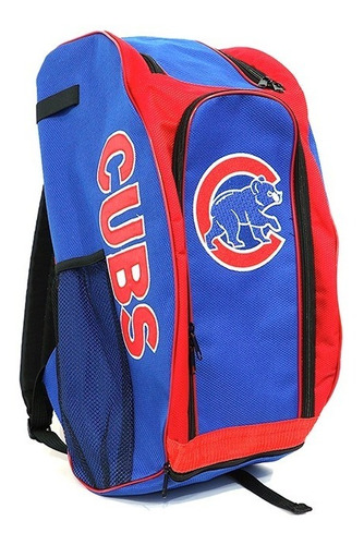  Back Pack Beisbol Softbol Bs Cubs Azul Rojo