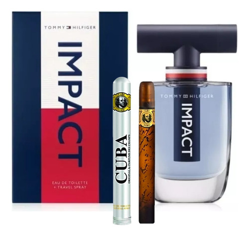 Tommy Impact Intense 100ml Caballero+perfume Cuba 35ml