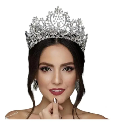 Tiara Para Boda, Xv Años Novia Certamen Corona Estilo Flores