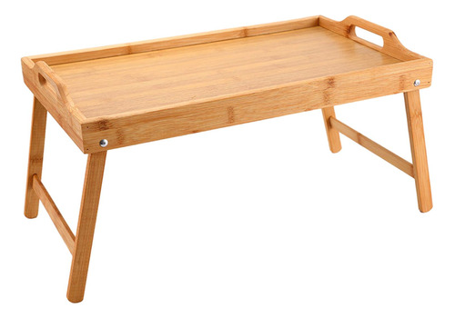 Mesa De Cama Plegable, Portátil, Multifuncional, De Madera,