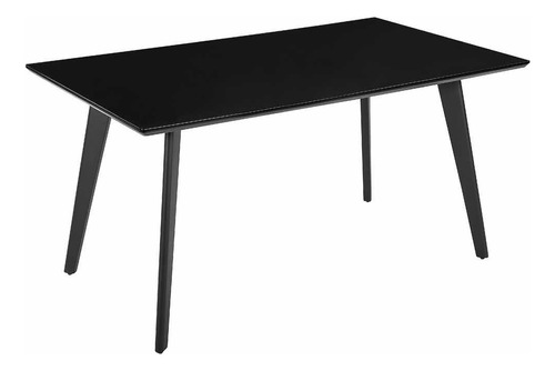 Mesa Comedor Madera Negra 140 Cms