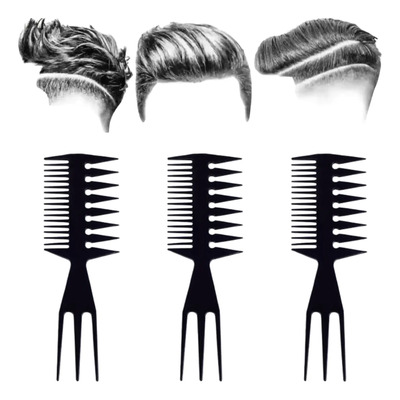 Peine Texturizador 3 Pzs Volumen Barber Pelo Profesional | Meses sin interés
