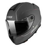 Casco Moto Axxis Hawk Solid A2 Titanium Mate Doble Visor