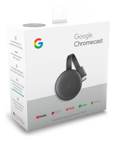 Google Chromecast 3 - Full Hd Media - 3ra Generacion 