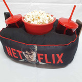 Almofada Porta Pipoca Harry Potter E Netflix (dupla Face)