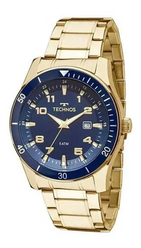 Relógio Masculino Technos Analogico 2115mqls/4a - Dourado