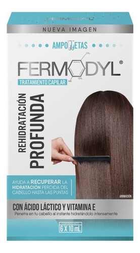 Tratamiento Capilar Ampolletas Fermodyl Vitamina E 6 X 10 Ml