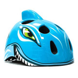 Capacete P/ Bike Infantil Tubarão Kidzamo Com Regulagem M