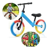 Bicicleta Equilibrio Juego Niño Sin Pedales Auto Aprendizaje Color Celeste Personaje Color
