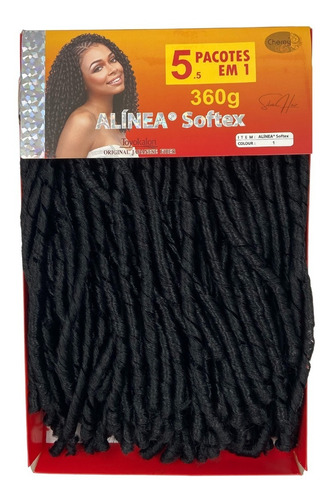 Cabelo Cacheado 360g Nina/ Alínea Softex Crochet Braid Promo