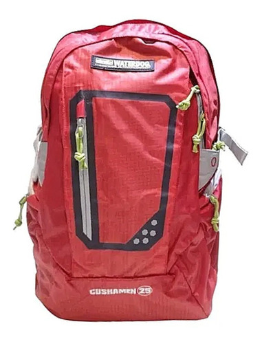 Mochila Waterdog Cushamen 25 Lts Tela Antidesgarro Liviana Color Rojo