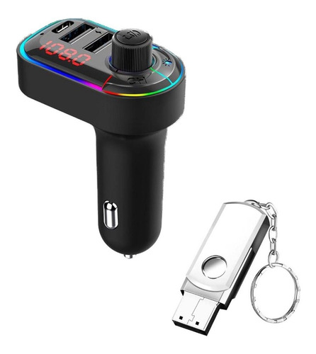 Transmisor Fm Bluetooth Dual Usb Mp3 Auto + Pendrive 