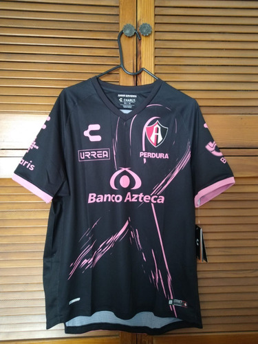 Jersey Atlas Negro Rosa Talla Extra Grande