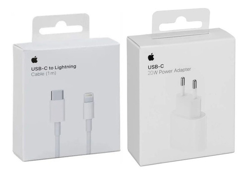 Carregador  Original Apple Fonte+cabo Usb-c 20w