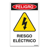 Adhesivo Reflectante Peligro Riesgo Electrico 15x10cm G.ing.