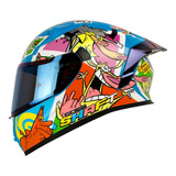 Casco Para Moto Certificado Cartoon Talla Xl Sh526 Shaft