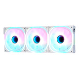 Kit De 3 Ventiladores Game Factor Fkg500 120mm Blanco Rgb