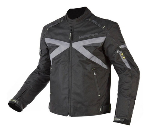 Campera Moto Nto Hombre Volt Cordura Negra Masxmoto