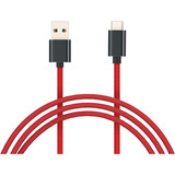 Cable Xiaomi Mi Braided Reforzado Usb A Tipo C Rojo