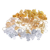 Xiaery 120pcs Anillos De Metal For El Cabello Aros Cabello