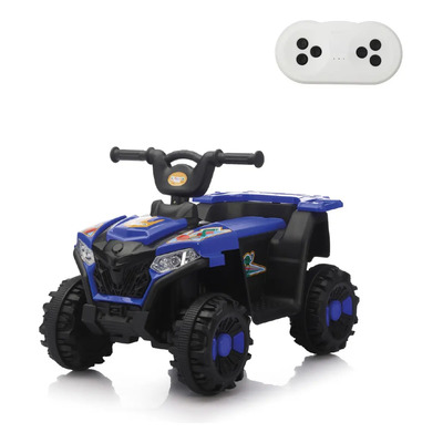 Cuatrimoto Para Niños De Batería, Con Musica Y Faros De Led Color Azul | Meses sin interés