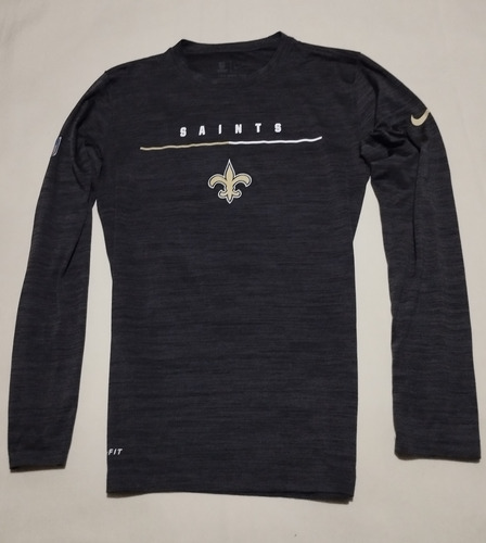 Playera Nike Dri Fit Saints Nfl Talla S Small Chica Gris 