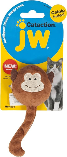 Juguete Para Gato Monito Relleno De Catnip. Jw Monkey Singe