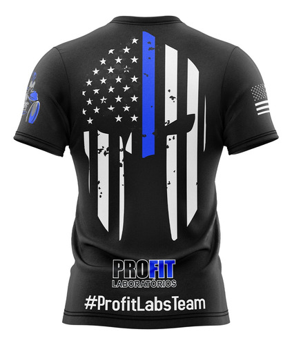 Camiseta Profit Dry Fit Espartanos Preta Ou Azul Ou Branca