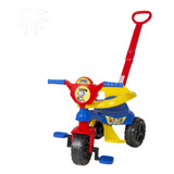 Triciclo Infantil Criança, Empurrar Com Haste E Pedal Motoca