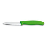 Cuchillo Cocina Victorinox Verde 6.7636.l114 Dentado 8cm 