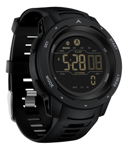 Podómetro Deportivo Reloj Digital Reloj De Pulsera Militar