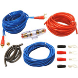 Kit De Cables 800w Pmpo Para Potencias 10 Gauges Reales Rca