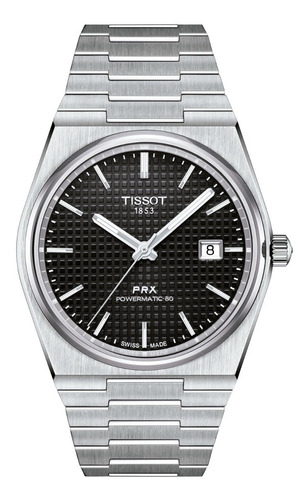 Reloj Hombre Tissot Prx Powermatic 80 Acero | Carátula Negra