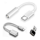 Adaptador Usb C A Jack 3,5 Mm Usb Tipo C A Audio 3,5 Mm