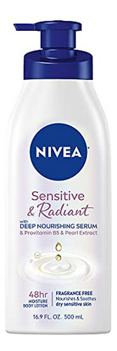 Loción Corporal Nivea Sensitive Y Radiante Para Piel Sensibl