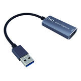 Capturador De Video Hdtv De Hdmi Con Cable Usb, 4k