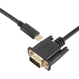 Cable Tipo C A Vga C, Convertidor Portátil Usb De 1,8 M Y 10