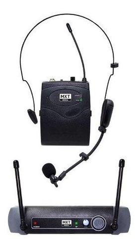 Microfone Mxt Uhf-10bp Dinâmico Direcional Cor Preto