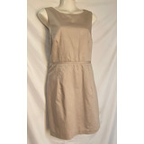 H & M, Genial Vestido Khaki, Espalda Escotada