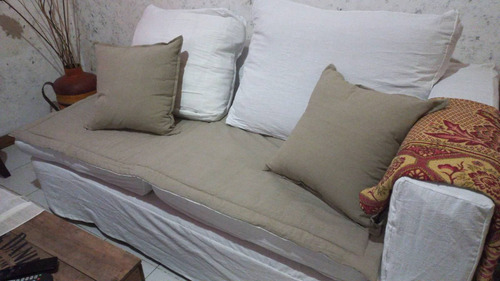 Pillow Reversible + Fundas De Almohadones En Tusor Liviano