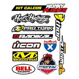 Calcos Motocross Wirtz Bell  Alpinestars Fox Protork Thor 