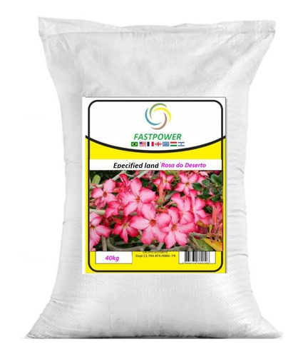 Terra Vegetal Preparada Especifica Para Rosa Do Deserto 40kg