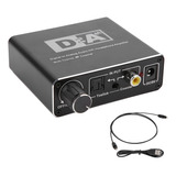 Convertidor Dac De Fibra Óptica Coaxial Digital Portátil A